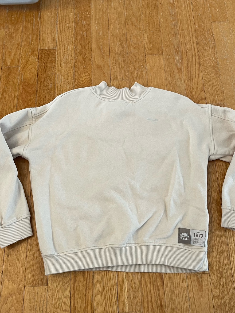 Roots Women’s Cream Crewneck Sweatshirt